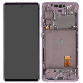 Samsung Galaxy S20 FE pantalla (levandos) (con un marco) (original)