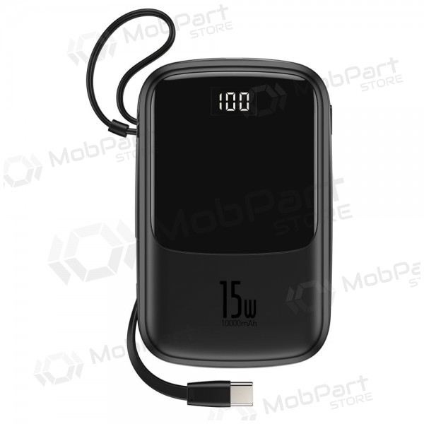 Batería externa Power Bank Baseus Q Pow With Type-C Cable 10000mAh negro PPQD-A01