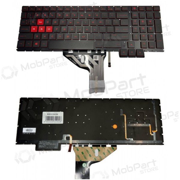 HP Omen 15-ce016na teclado (US) (con iluminación) HP Omen 15-ce016na teclado (US) (con iluminación)
