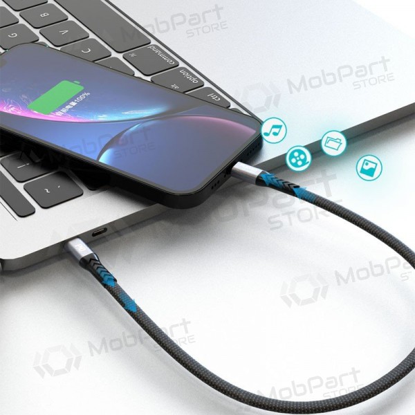Cable Lightning Dudao L10P USB-C a Lightning 0.23 m 20 W negro