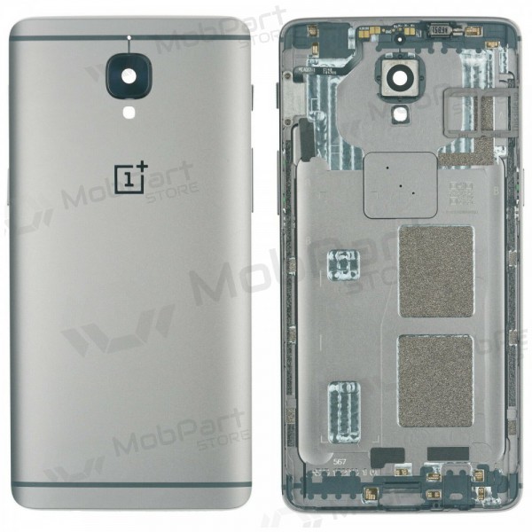 OnePlus 3 / 3T tapa trasera de la batería (plata) (usada grade B, original) OnePlus 3 / 3T tapa trasera de la batería (plata) (usada grade B, original)