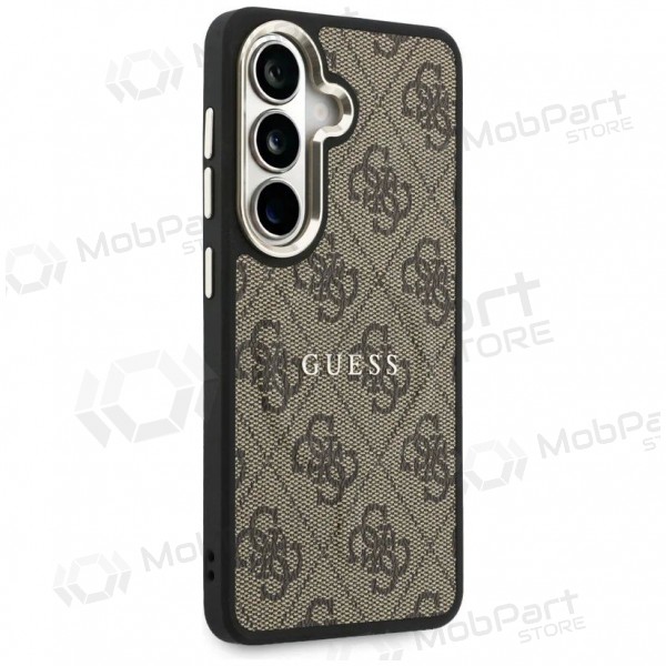 Funda para Samsung Galaxy S26 -Guess PU Leather 4G Gold Frame Magnetic- (marrón)