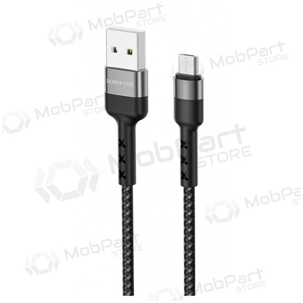USB cable Borofone BX34 microUSB 1.0m (negro)