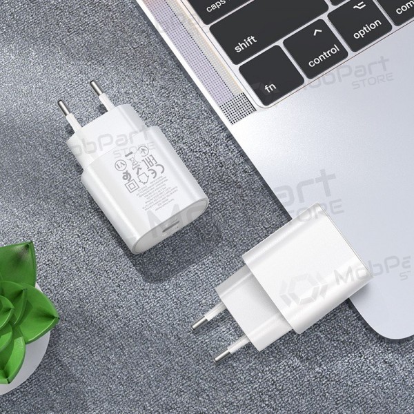 Cargador de teléfono Hoco N22 25 W USB-C blanco