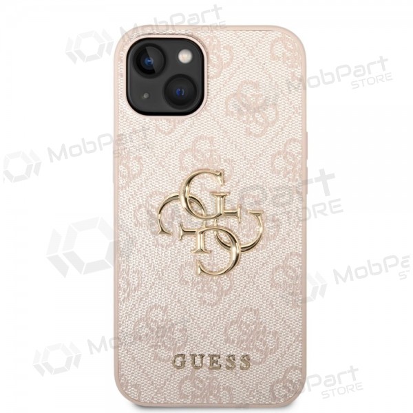 Funda para Apple iPhone 14 - Guess PU 4G Metal Logo (rosa)