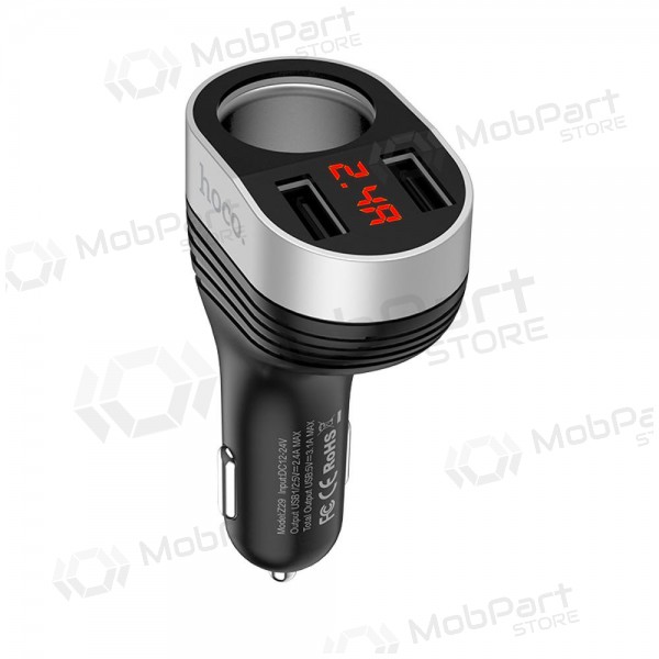 Cargador automobilinis Hoco Z29 x 2 USB (3.1A) (negro)