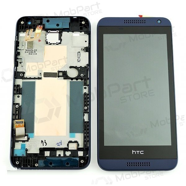 HTC Desire 610 pantalla (azul) (con un marco) (service pack) (original)