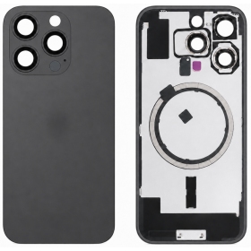 Tapa trasera para Apple iPhone 16 Pro (negra) (Premium)
