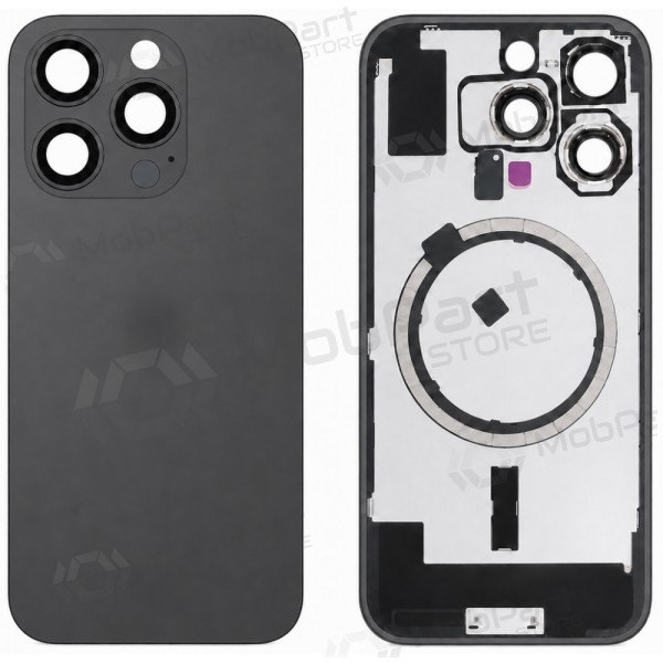 Tapa trasera para Apple iPhone 16 Pro (negra) (Premium)