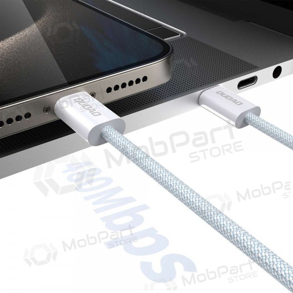 Cable USB-C Dudao L6C USB-C a USB-C 2 m 60 W blanco