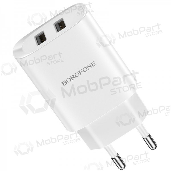 Cargador Borofone BN2 2xUSB 2.1A (blanco)