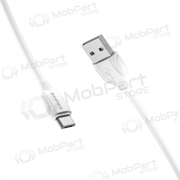 USB cable Borofone BX19 USB-A to MicroUSB 1.0m blanco