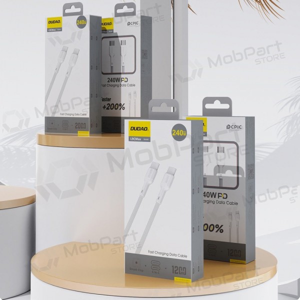 Cable USB-C Dudao L9CMax USB-C a USB-C 2 m 240 W negro