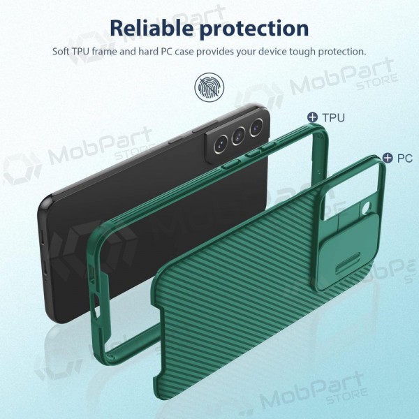 Samsung Galaxy S24 funda „Nillkin CamShield Pro“ (verde)