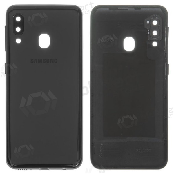 Samsung A202 Galaxy A20e 2019 tapa trasera de la batería (negro) (service pack) (original)