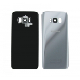 Samsung G955F Galaxy S8 Plus tapa trasera de la batería plata (Arctic silver) (usada grade B, original)