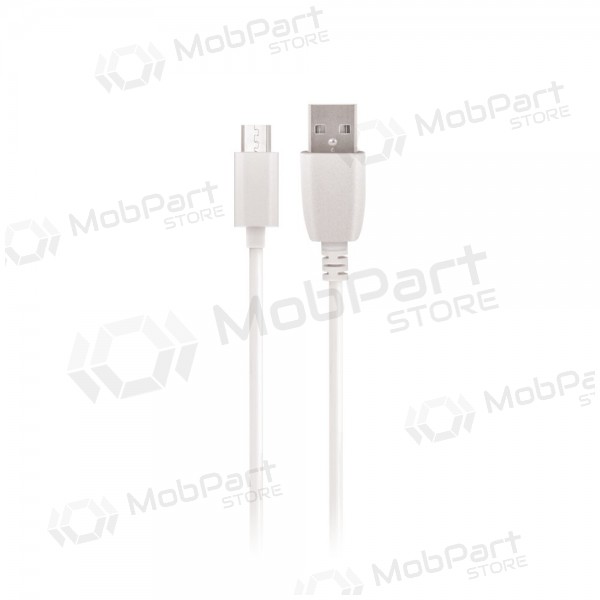 USB cable Maxlife microUSB (blanco) 1.0m