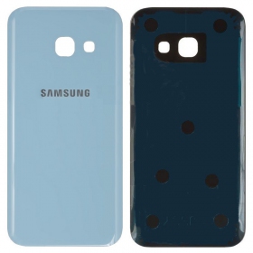 Samsung A320 Galaxy A3 2017 tapa trasera de la batería azul claro (blue mist) (usada grade C, original)