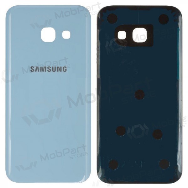 Samsung A320 Galaxy A3 2017 tapa trasera de la batería azul claro (blue mist) (usada grade C, original) Samsung A320 Galaxy A3 2017 tapa trasera de la batería azul claro (blue mist) (usada grade C, original)
