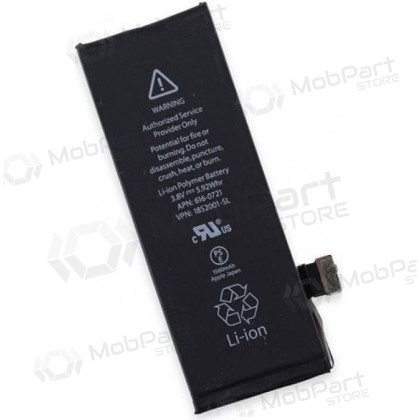 Apple iPhone 5S / iPhone 5C bateria, akumuliatorius (1560mAh) Apple iPhone 5S / iPhone 5C bateria, akumuliatorius (1560mAh)