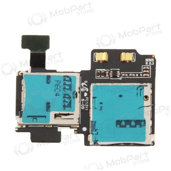 Samsung i9500 Galaxy S4 / i9505 Galaxy S4 SIM y microSD tarjetas lizdo conector Samsung i9500 Galaxy S4 / i9505 Galaxy S4 SIM y microSD tarjetas lizdo conector