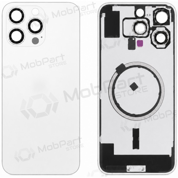 Funda trasera para Apple iPhone 16 Pro Max (blanca) (Premium)