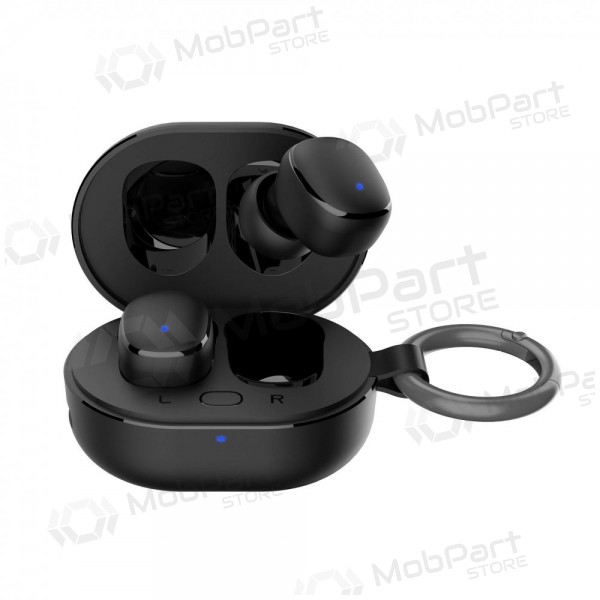 Auriculares inalámbricos con micrófono 3mk FlowBuds 6.0 bluetooth usb-c negras