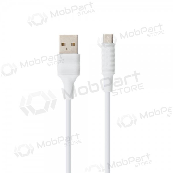 USB cable Borofone BX1 microUSB 1.0m (blanco)
