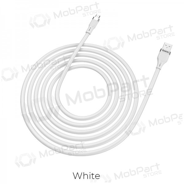 USB cable HOCO U72 lightning 1.2m silicone blanco USB cable HOCO U72 lightning 1.2m silicone blanco