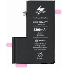 Batería para Apple iPhone 12 Pro Max, Di-Power 4200 mAh (capacidad aumentada)