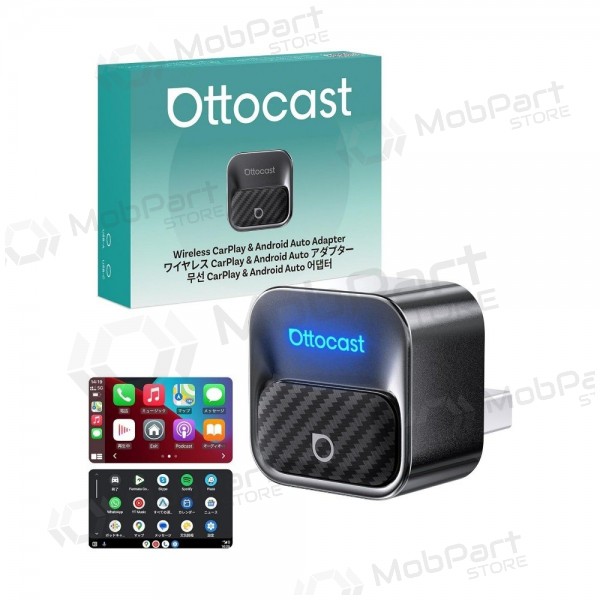 Adaptador CarPlay Ottocast Mini Core inalámbrico Android Auto negro