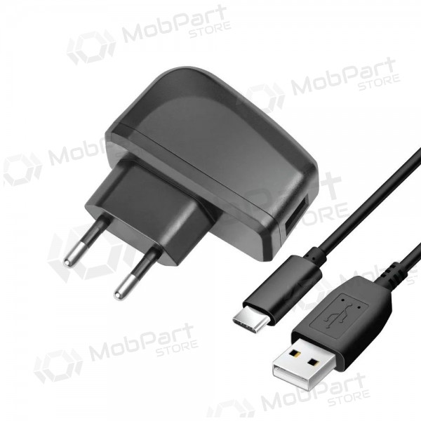 Cargador de teléfono Blue Star TFK-TC-1095B 10 W USB-A con cable USB-A a USB-C negro