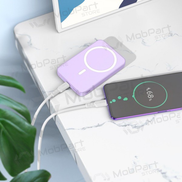 Batería externa Power Bank Hoco J109 PD20W Magnética 5000mAh blanca