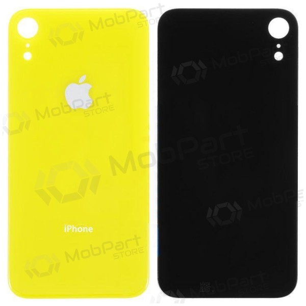 Apple iPhone XR tapa trasera de la batería (amarillo) (bigger hole for camera) Apple iPhone XR tapa trasera de la batería (amarillo) (bigger hole for camera)