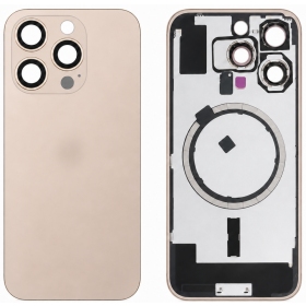 Tapa trasera para Apple iPhone 16 Pro (dorado) (Premium)