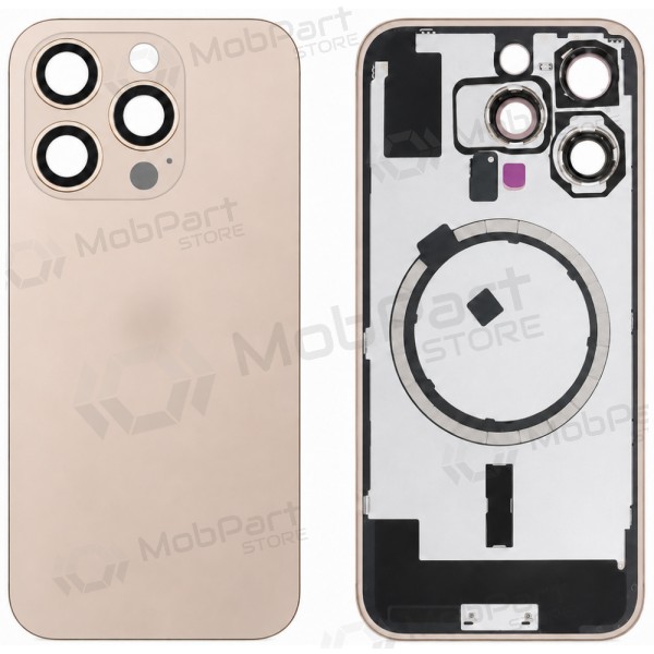Tapa trasera para Apple iPhone 16 Pro (dorado) (Premium)