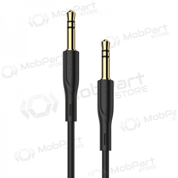 Audio adaptador 3,5mm į 3,5mm Borofone BL1 (negro) Audio adaptador 3,5mm į 3,5mm Borofone BL1 (negro)