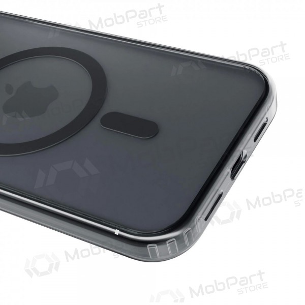 Funda para Apple iPhone 17 Pro Max, 18 Pro Max -3mk Frosty MagCase- (negra)