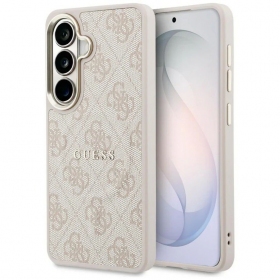 Funda para Samsung Galaxy S26 -Guess PU Leather 4G Gold Frame Magnetic- (marrón)