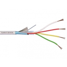 ELAN cable de seguridad estañado y apantallado 4x0.22