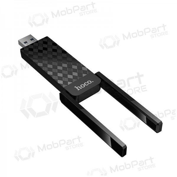 Adaptador USB Wi-Fi Hoco HI34 USB 3.0 Wi-Fi 6 negro