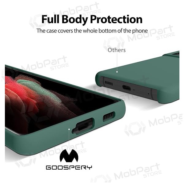 Funda para Samsung Galaxy A15 Mercury - Silicone Case (verde oscuro)