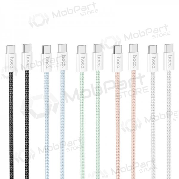 USB cable Hoco X104 60W USB-C to USB-C 2.0m negro