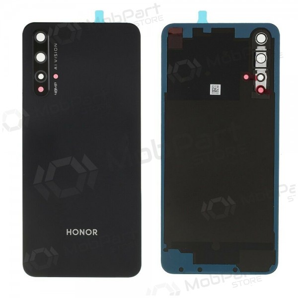 Huawei Honor 20 tapa trasera de la batería negro (Midnight Black) (usada grade C, original)