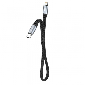 Cable Lightning Dudao L10P USB-C a Lightning 0.23 m 20 W negro