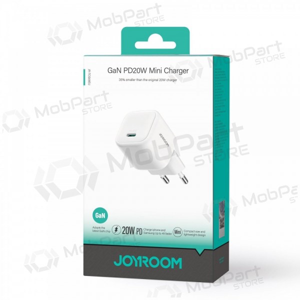 Cargador Joyroom JR-TCG08 USB-C GaN PD20W blanco