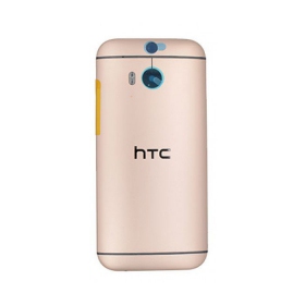 HTC One M8 tapa trasera de la batería (dorado) (usada grade A, original)