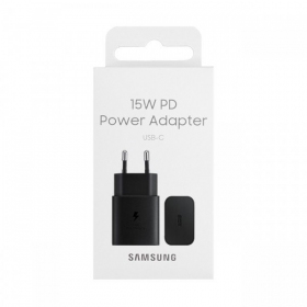 Cargador original Samsung EP-T1510NBEGEU 15W en el paquete negro