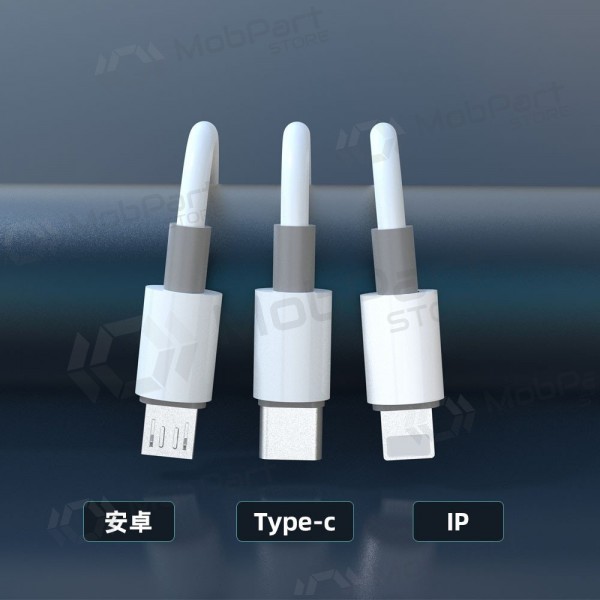 Cable USB Dudao L8s-3in1 USB-A a USB-C / Micro USB / Lightning 1.2 m 100 W