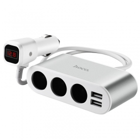 Cargador de coche - šakotuvas Hoco Z13 2xUSB 3xconnector